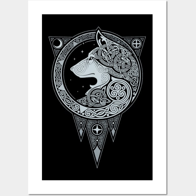 NORSE ULV. SILVER. Wall Art by RAIDHO